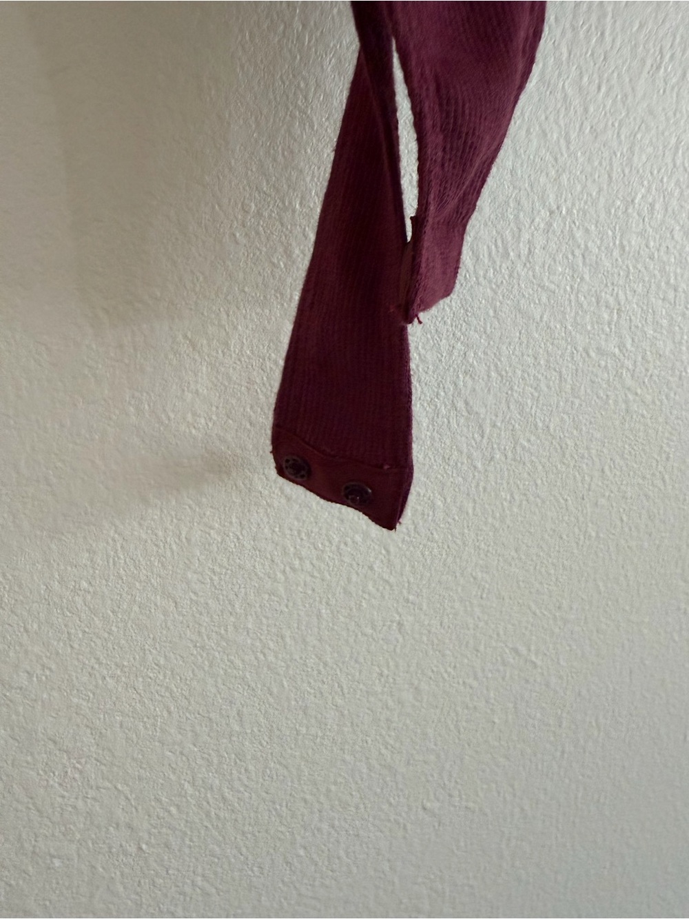 Day + Moon Burgundy Ruffle Sleeve V-Neck Bodysuit - Picture 4 of 6